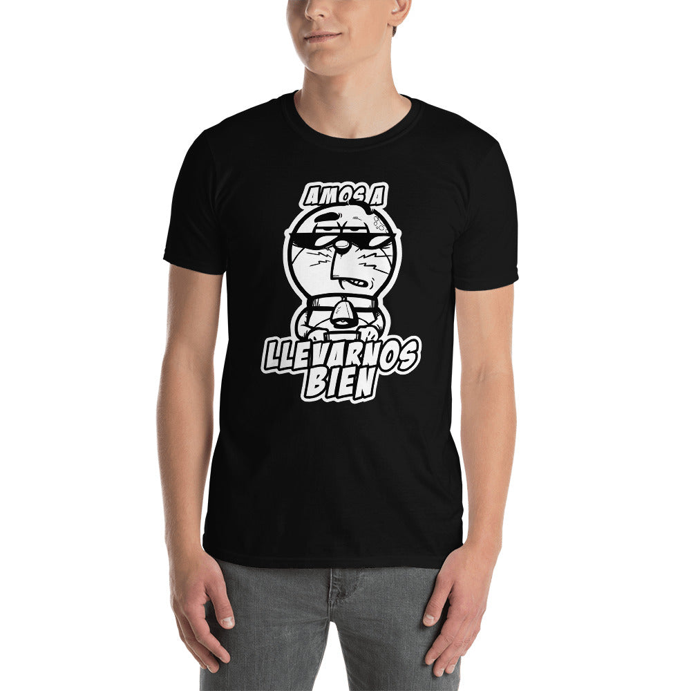 Camiseta de Amos a llevarnos bien B/N - DonRamon y Perchita - Tienda Oficial
